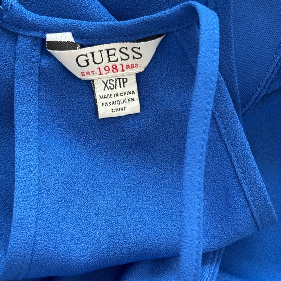 Guess Halter Neck Blouse - Blue Size XS - Picture 7 of 8